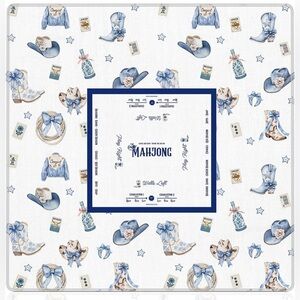 Southern Cowgirl Mahjong Table Mat